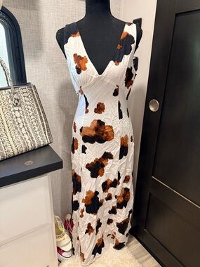 Western cowprint Dress
